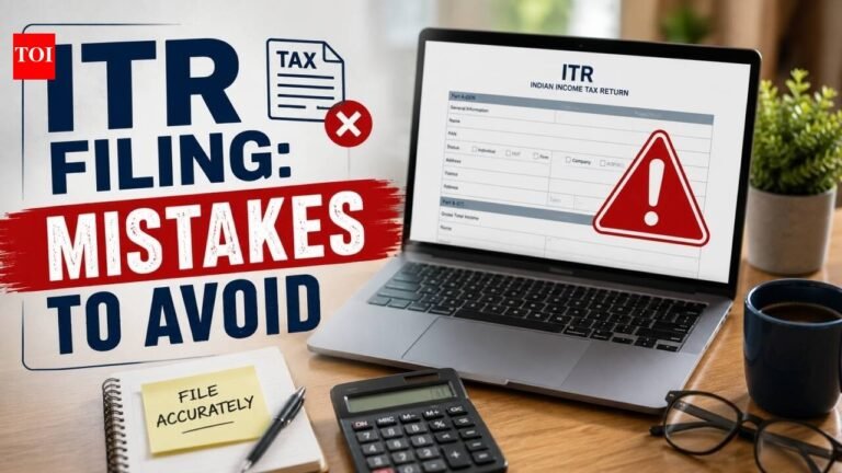 ITR filing FY 2025-26: Top 10 mistakes taxpayers should avoid for income tax returns online filing – checklist